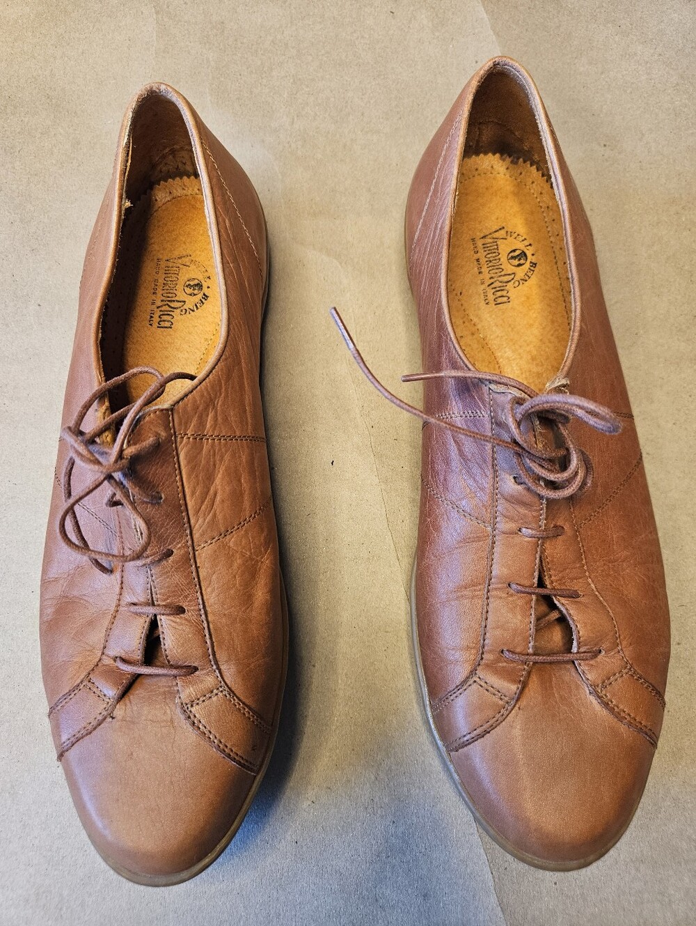 Vintage Vittorio Ricci handmade Italian leather shoes